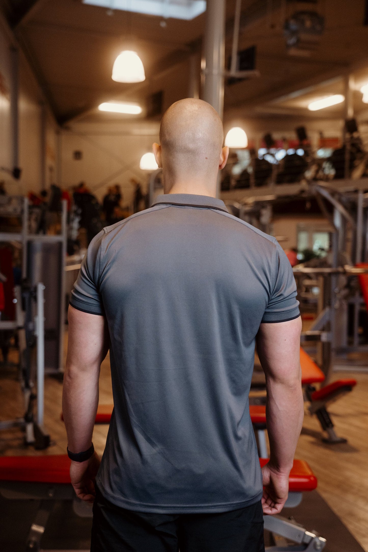 YSFitness Unisex Poloshirt Anthrazit