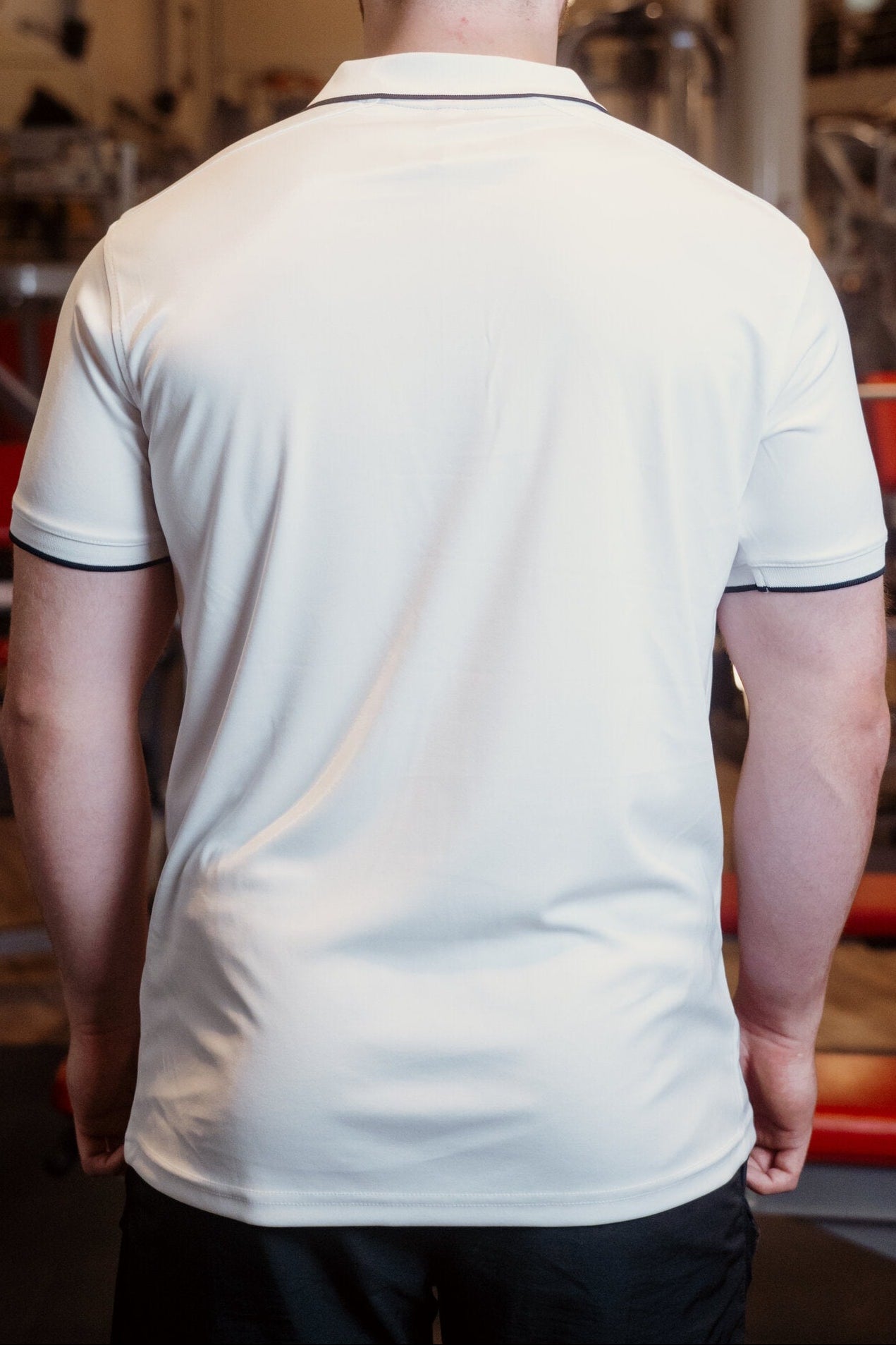 YSFitness Unisex Poloshirt weiß