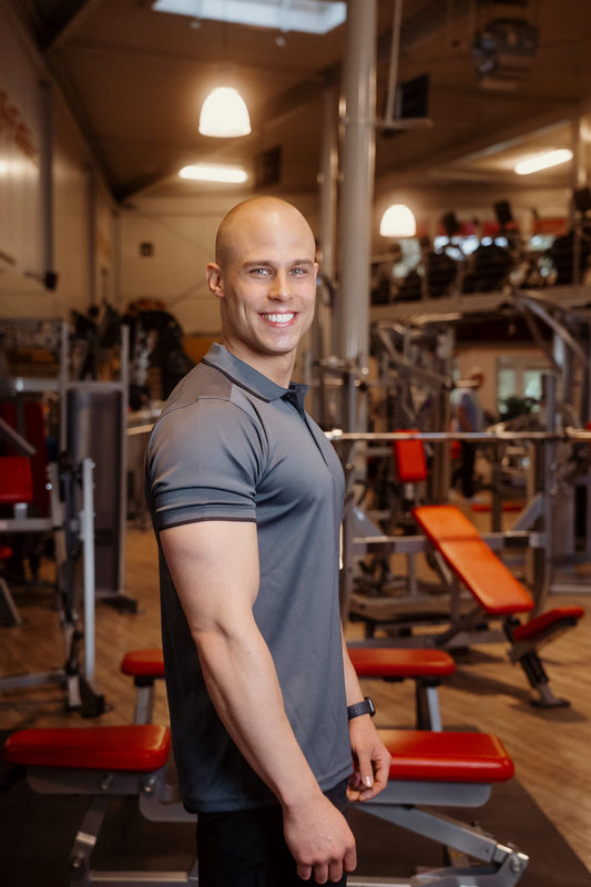 YSFitness Unisex Poloshirt Anthrazit
